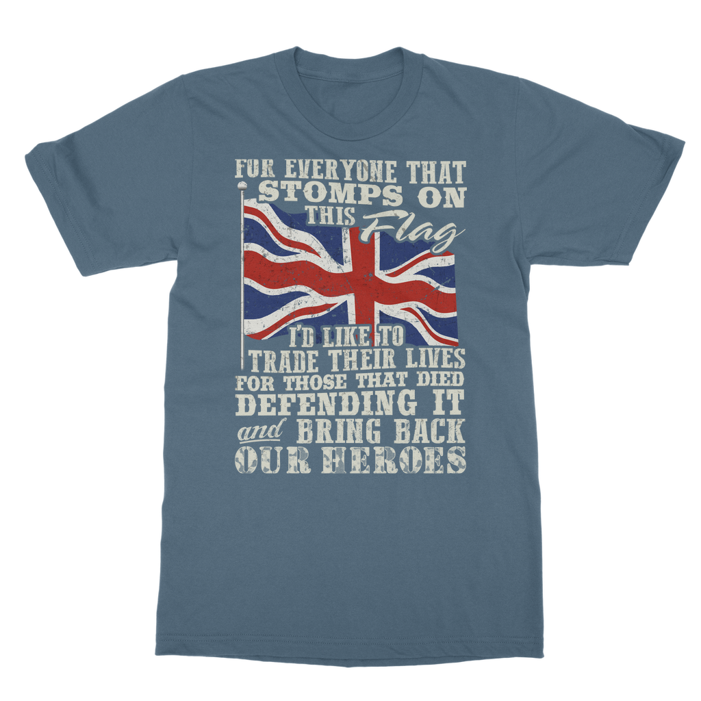 Don't Stomp On This Flag Classic Adult T-Shirt