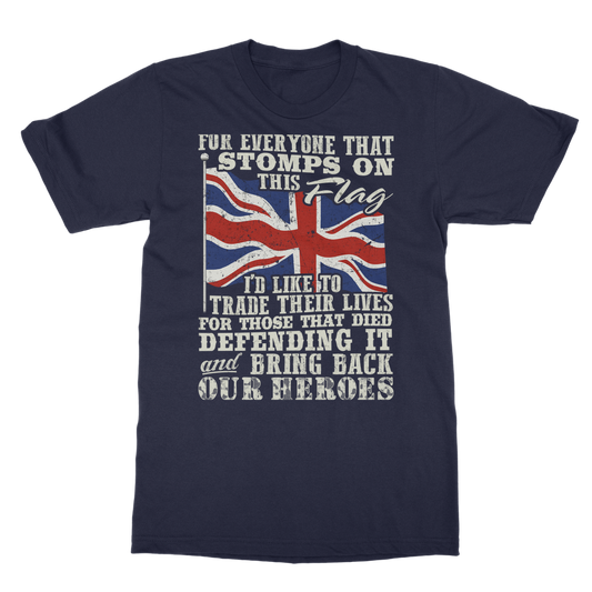 Don't Stomp On This Flag Classic Adult T-Shirt