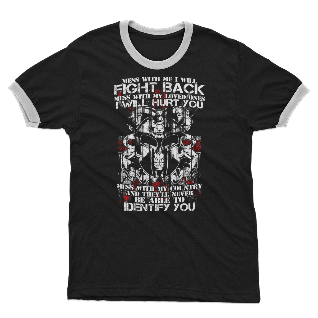 Don't Mess With My Country Adult Ringer T-Shirt