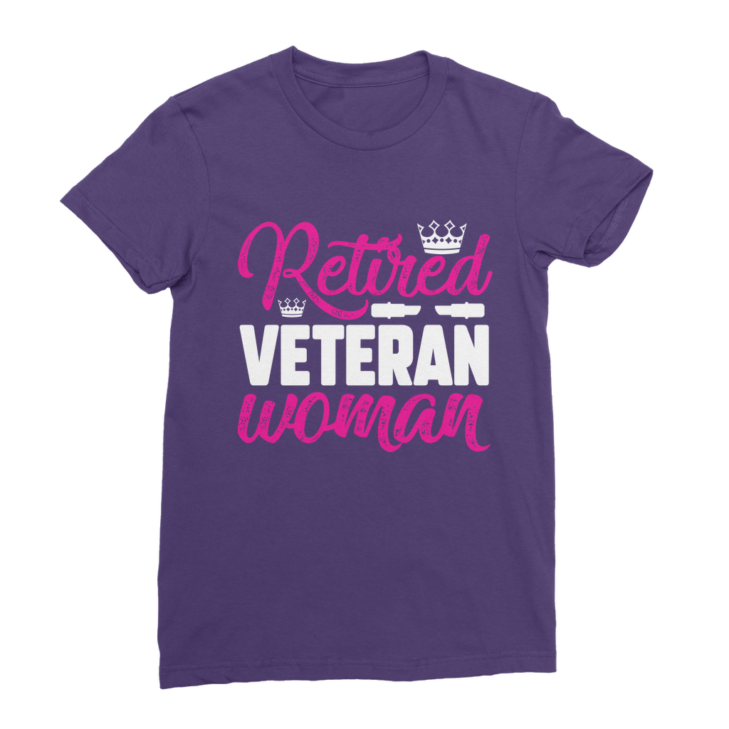 Retired Veteran Women Premium Jersey Women's T-Shirt