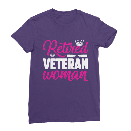 Retired Veteran Women Premium Jersey Women's T-Shirt