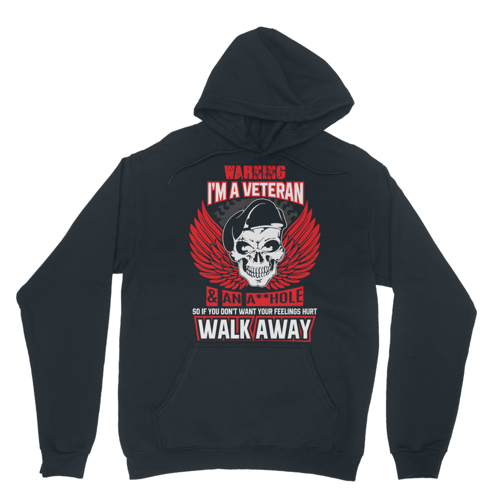 Warning - I'm A Veteran Classic Adult Hoodie