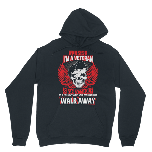 Warning - I'm A Veteran Classic Adult Hoodie