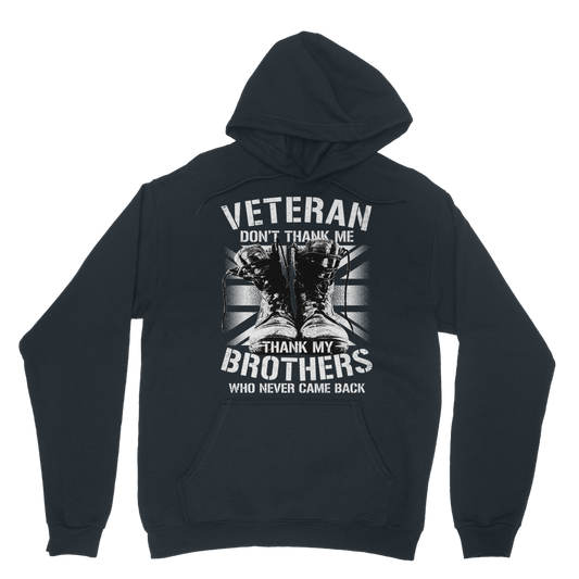 Veteran Don't Thank Me Classic Adult Hoodie