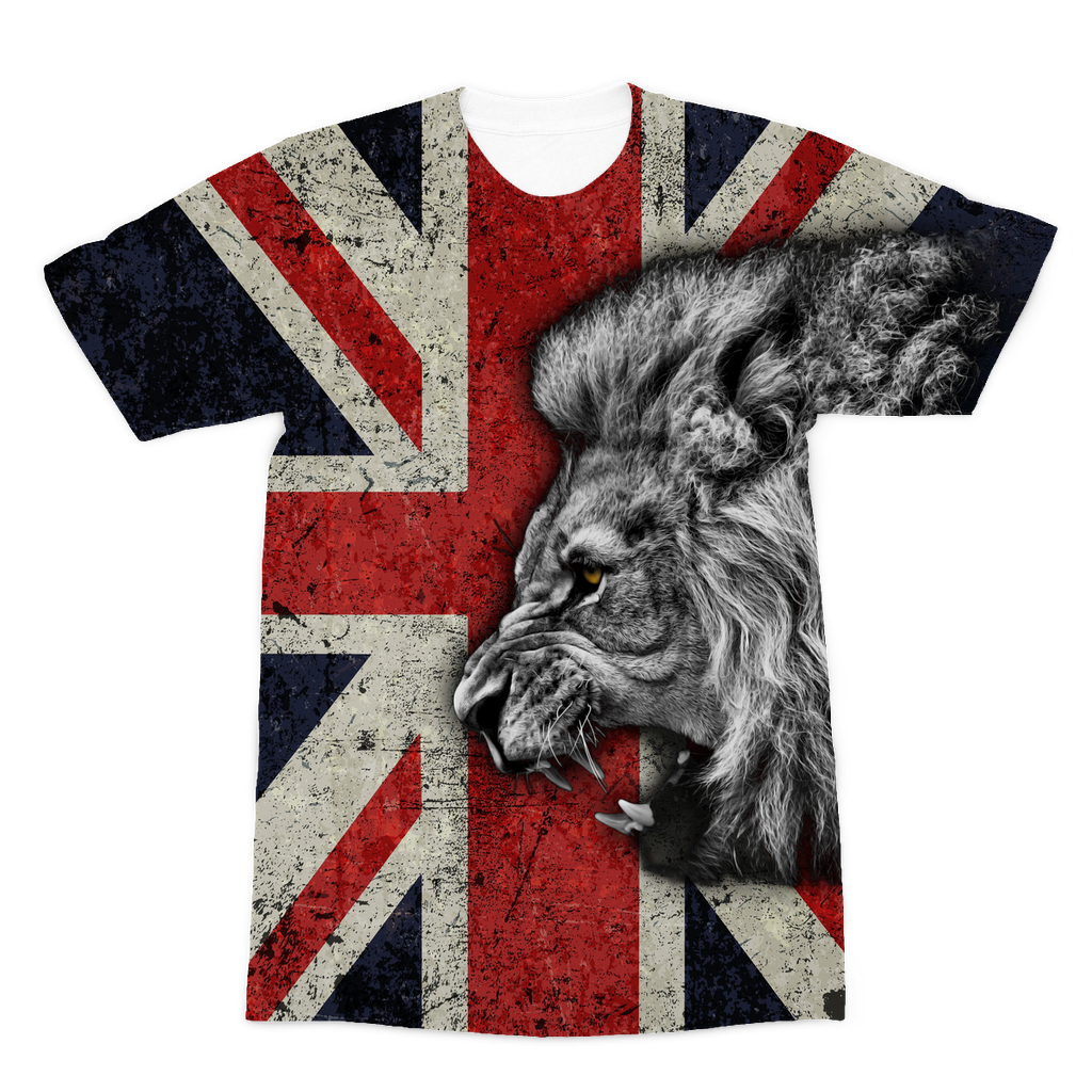 British Lion All Over Printed Premium Sublimation Adult T Shirt