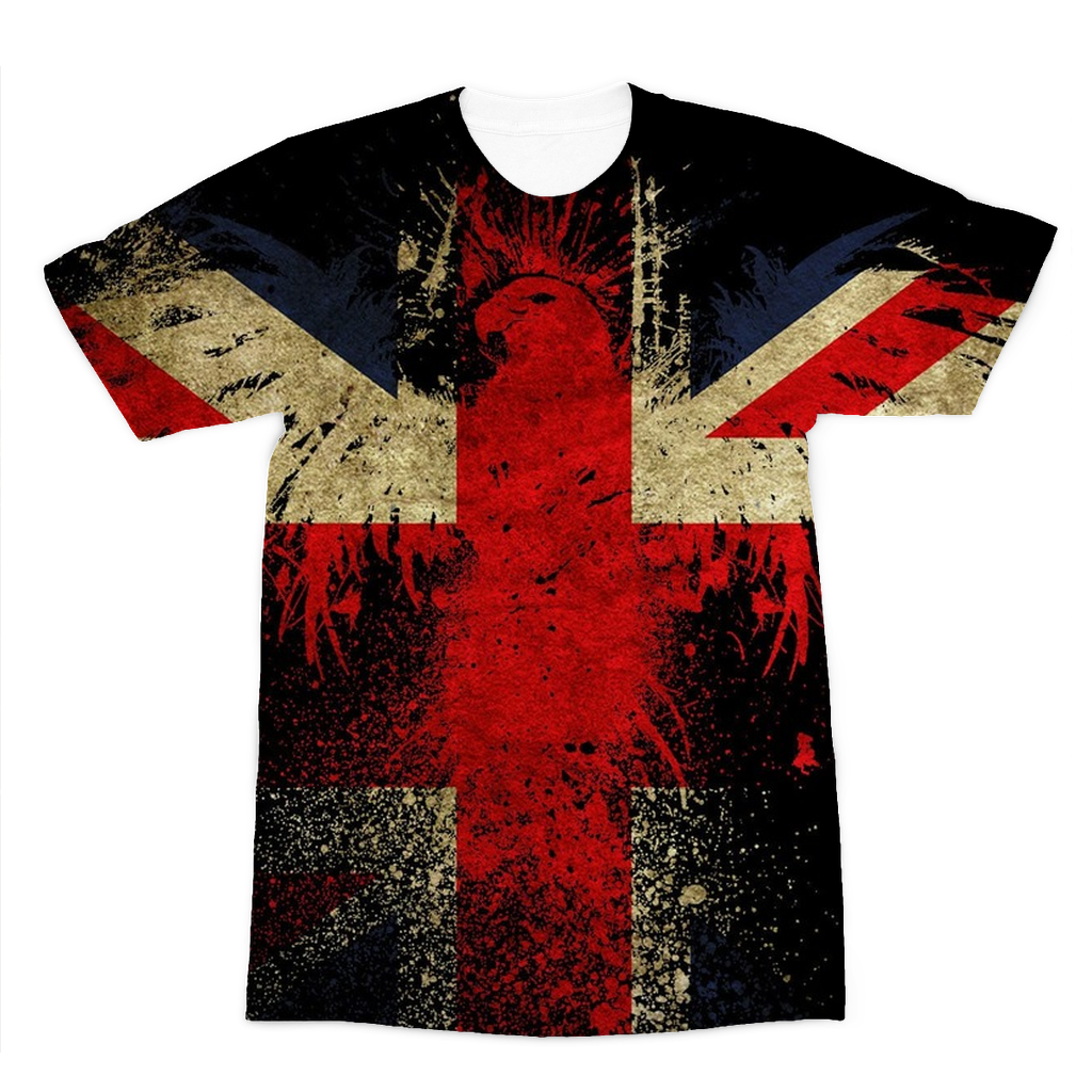 Union Jack RAF Eagle Premium Sublimation Adult T-Shirt