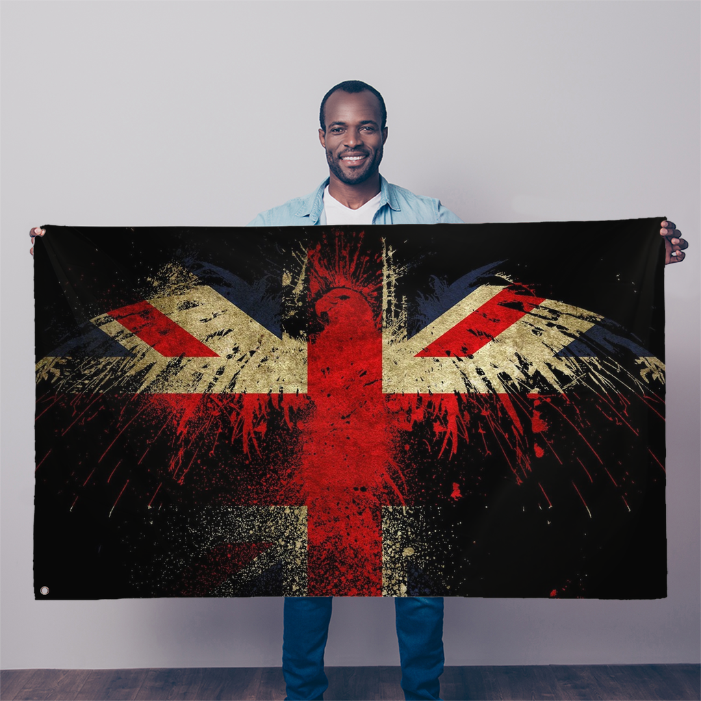 Union Jack RAF Eagle Sublimation Flag