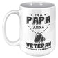 I'm a Papa & a Veteran Nothing Scares Me 11oz & 1lb Mug