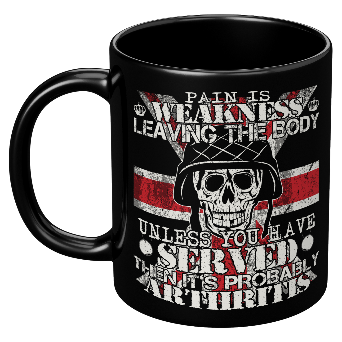 Pain_Is_Weakness_Leaving_The_Body_-_Blac_11oz_Black_LH_Mockup.png
