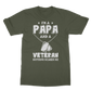 I'm a Papa & a Veteran - Nothing Scares Me Classic Adult T-Shirt