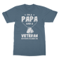 I'm a Papa & a Veteran - Nothing Scares Me Classic Adult T-Shirt