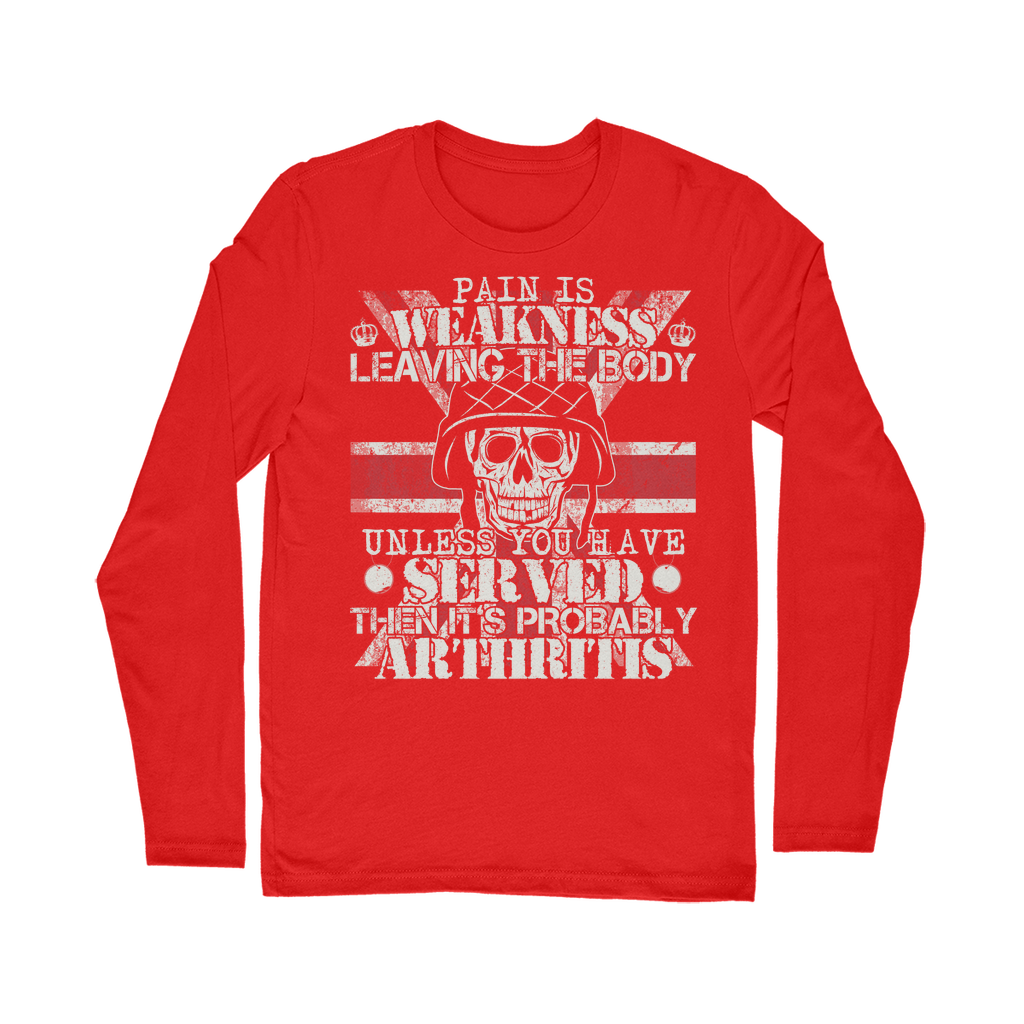Pain Is Weakness Leaving The Body Unless... Classic Long Sleeve T-Shirt