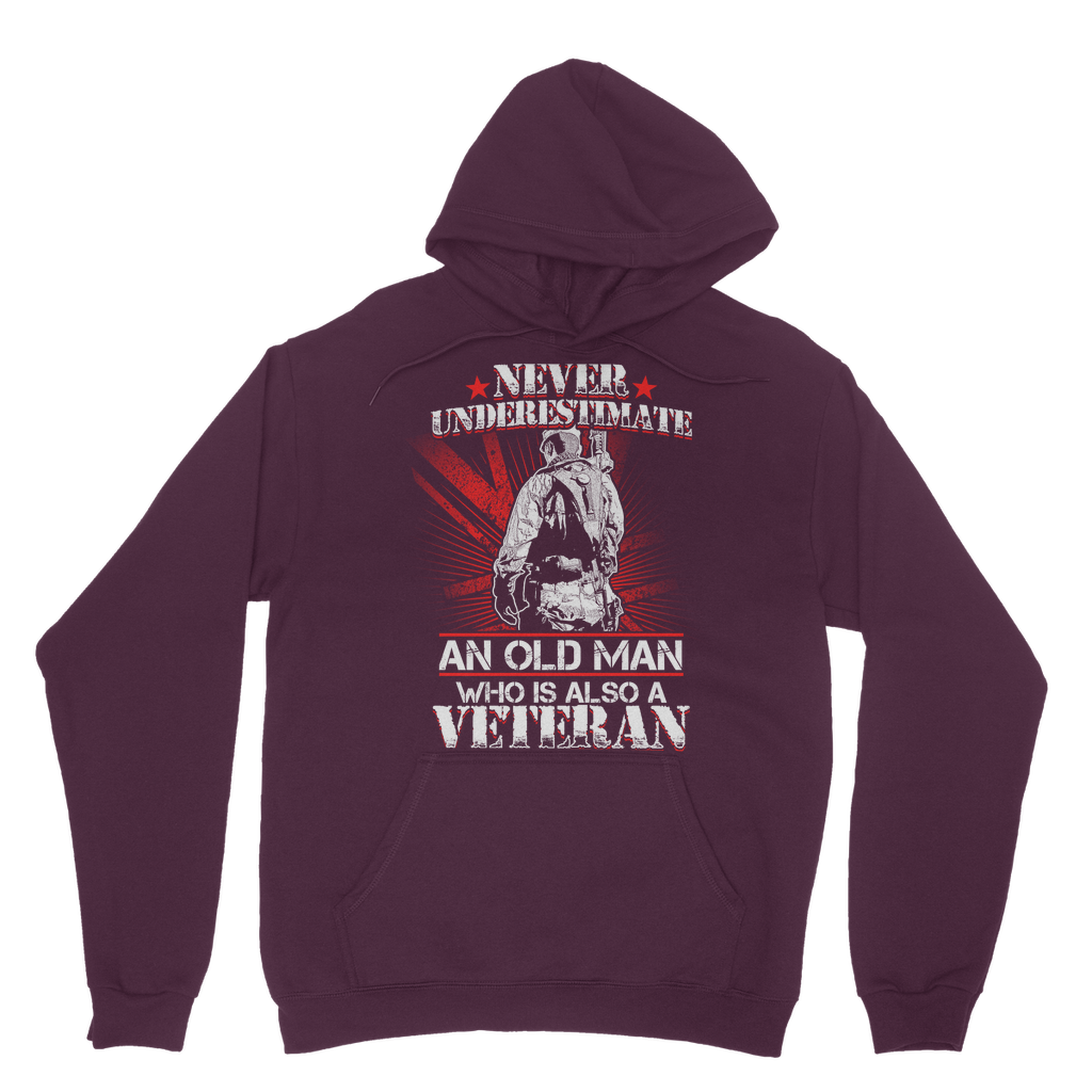 Never Underestimate An Old Man Who Is Also A Veteran Classic Adult Hoodie