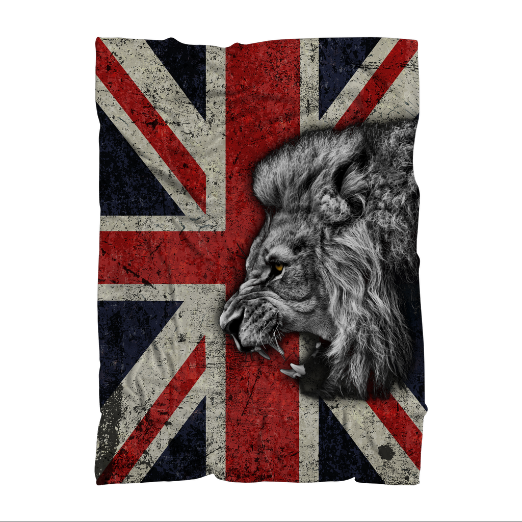 British Lion All Over Printed Sublimation Throw Blanket