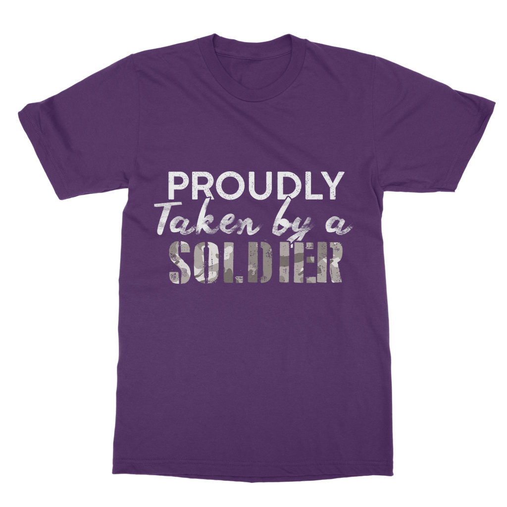 Proudly Taken By A Soldier Classic Adult T-Shirt