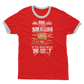 And God Said Let There Be Soldiers Adult Ringer T-Shirt