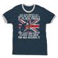 Our Flag Doesn't Fly From The Wind Moving It Adult Ringer T-Shirt