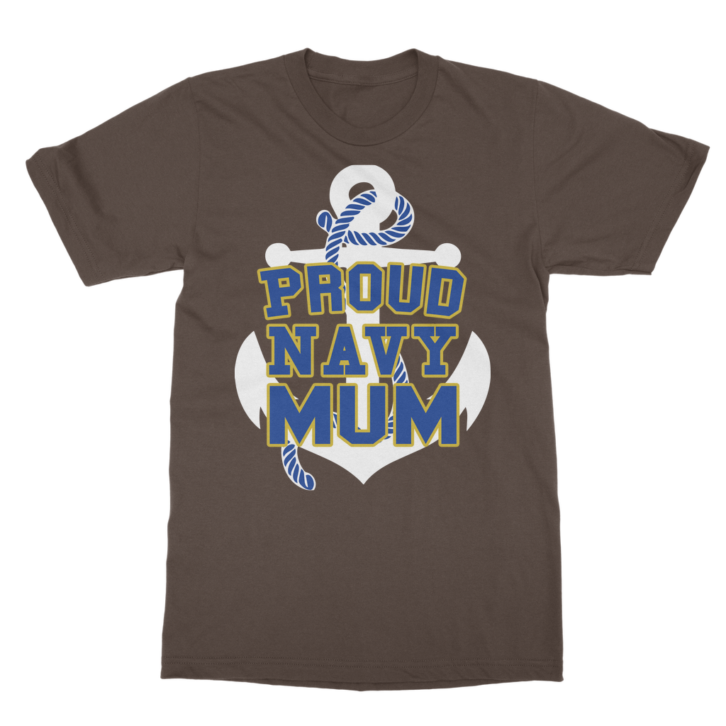 Proud Navy Mum Classic Adult T-Shirt