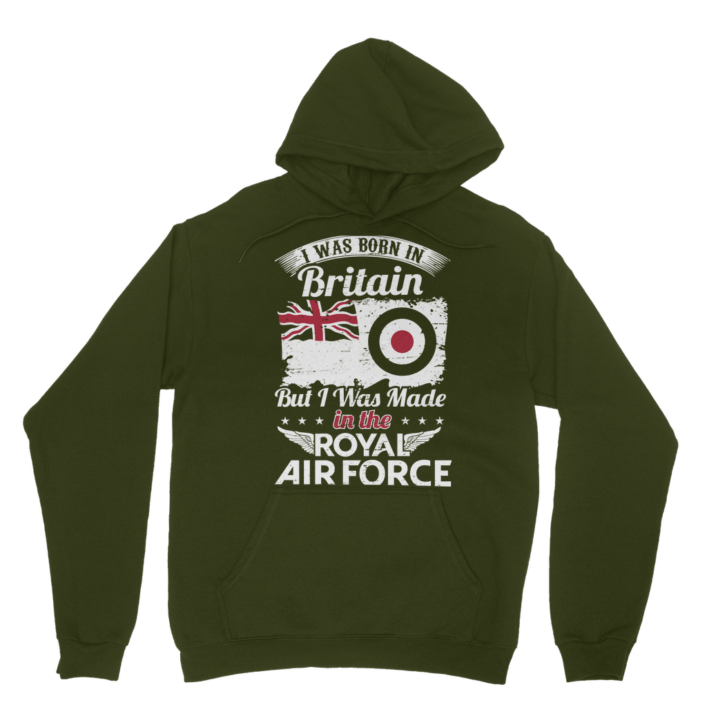 I Was Born In Britain But I Was Made In The RAF Classic Adult Hoodie