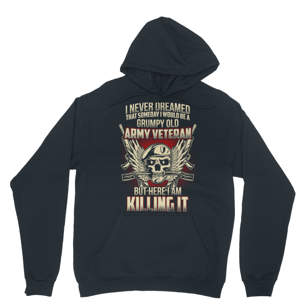 Grumpy Old Army Veteran Classic Adult Hoodie