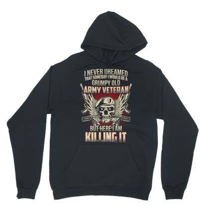 Grumpy Old Army Veteran Classic Adult Hoodie