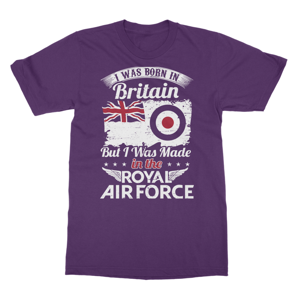 I Was Born In Britain But I Was Made In The RAF Classic Adult T-Shirt