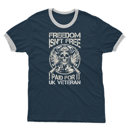 Freedom Isn't Free I Paid for It Adult Ringer T-Shirt