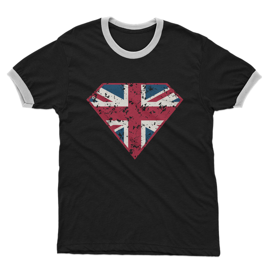 Super British Adult Ringer T-Shirt