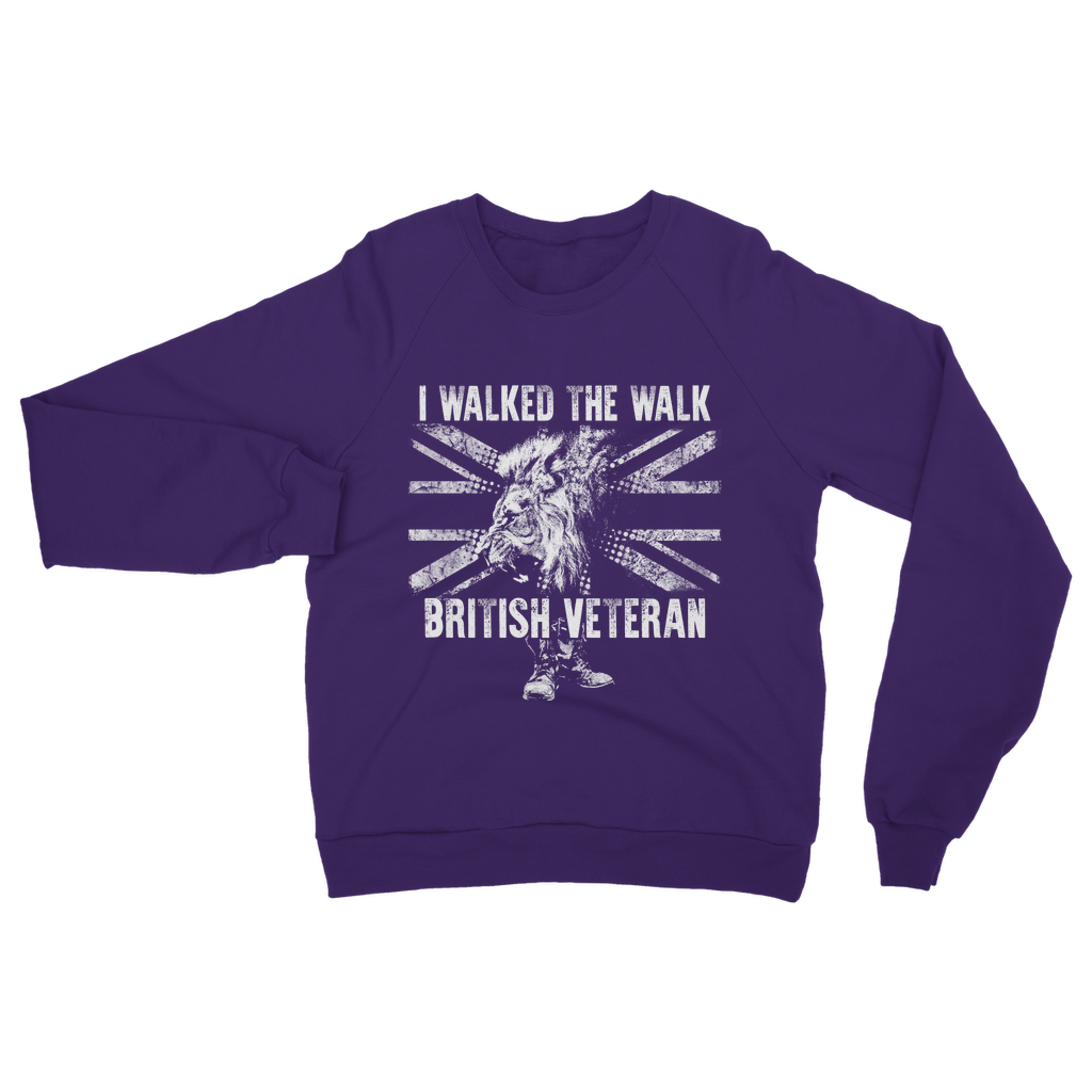British Veteran - I Walked The Walk Classic Adult Sweatshirt