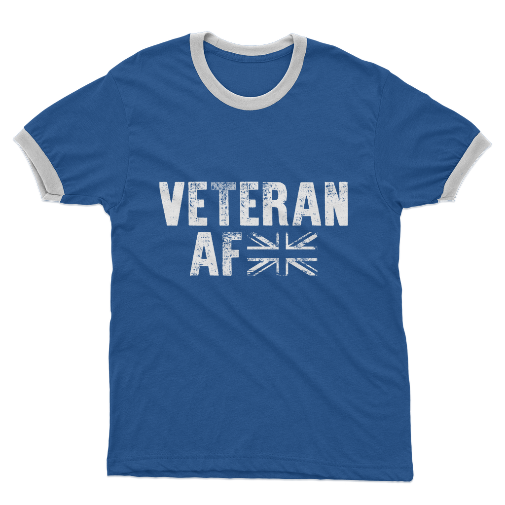 Veteran AF Adult Ringer T-Shirt