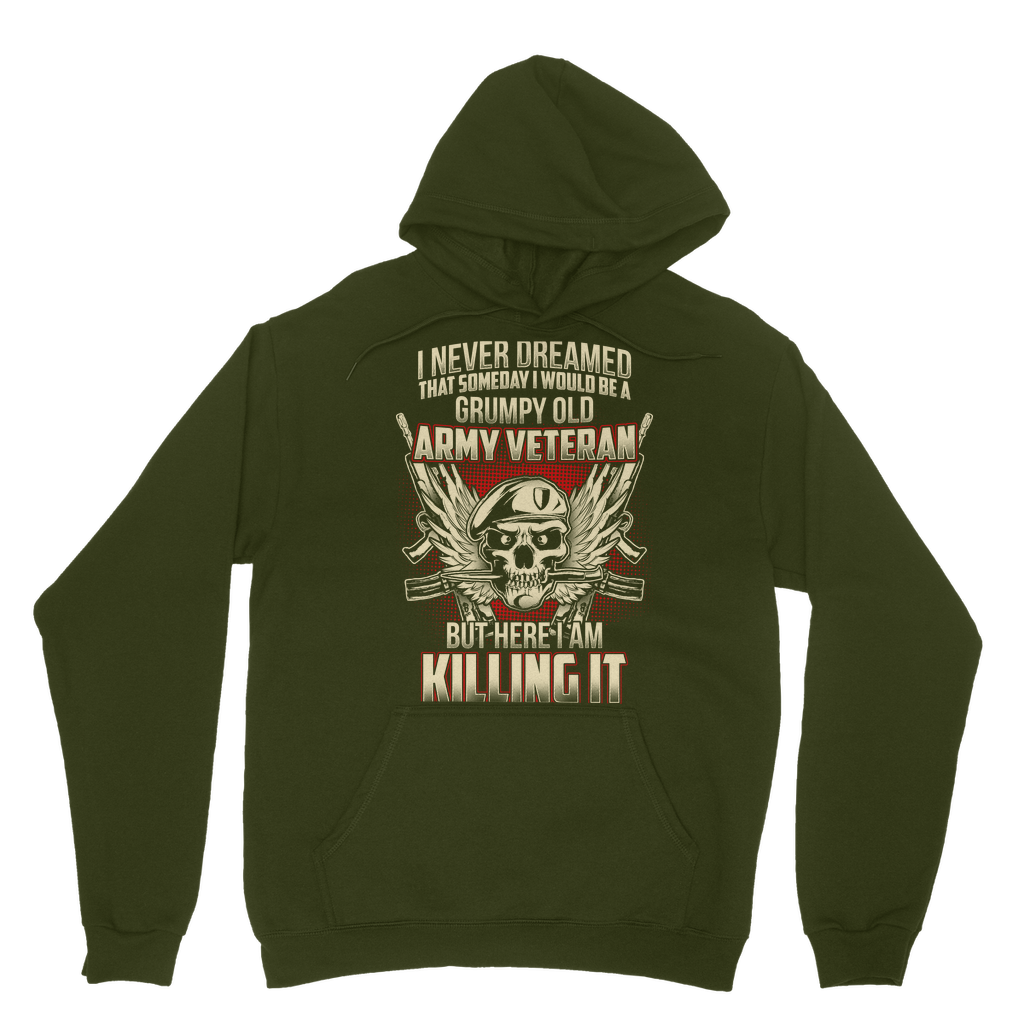 Grumpy Old Army Veteran Classic Adult Hoodie