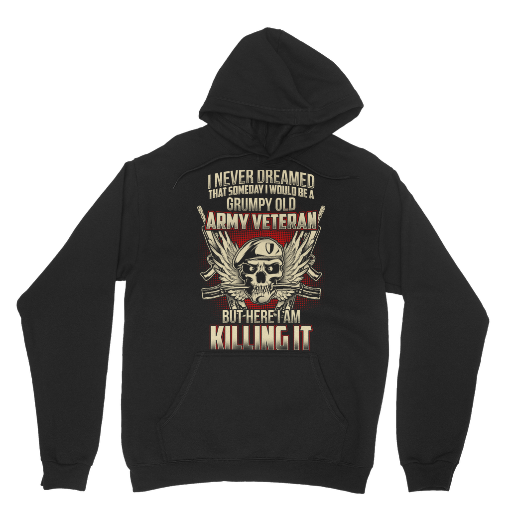 Grumpy Old Army Veteran Classic Adult Hoodie