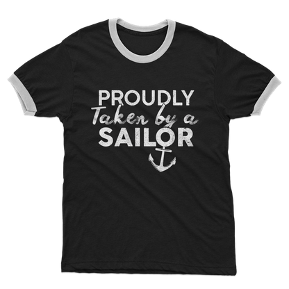 Proudly Taken By A Sailor Adult Ringer T-Shirt