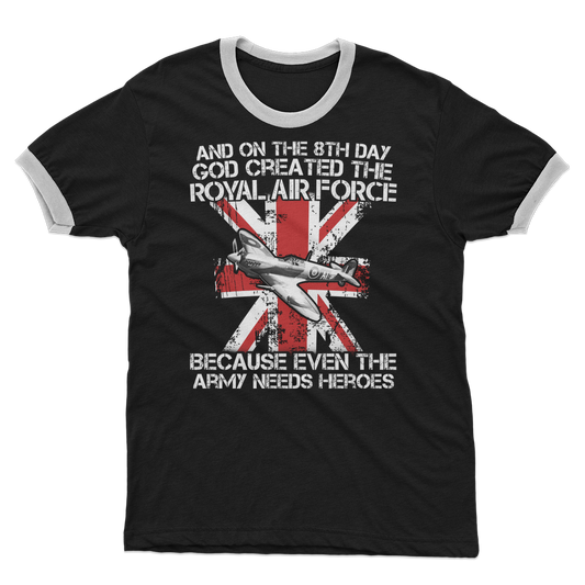 Royal Air Force Are Heroes Adult Ringer T-Shirt