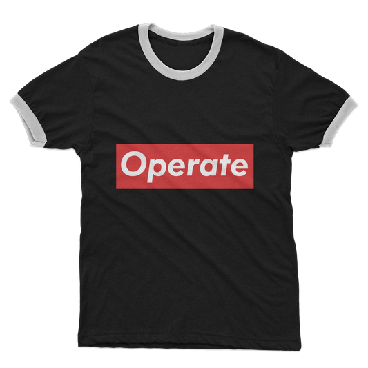 Operate Adult Ringer T-Shirt