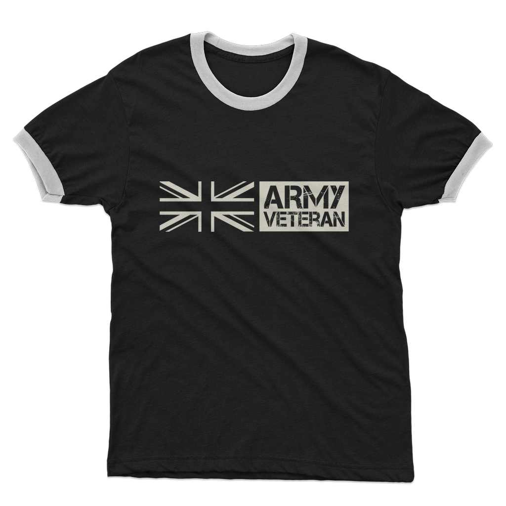 Army Veteran Adult Ringer T-Shirt