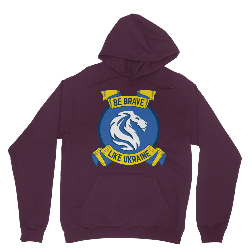 Be Brave Like Ukraine Classic Adult Hoodie
