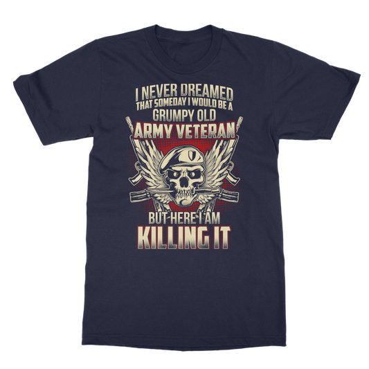 Grumpy Old Army Veteran Classic Adult T-Shirt