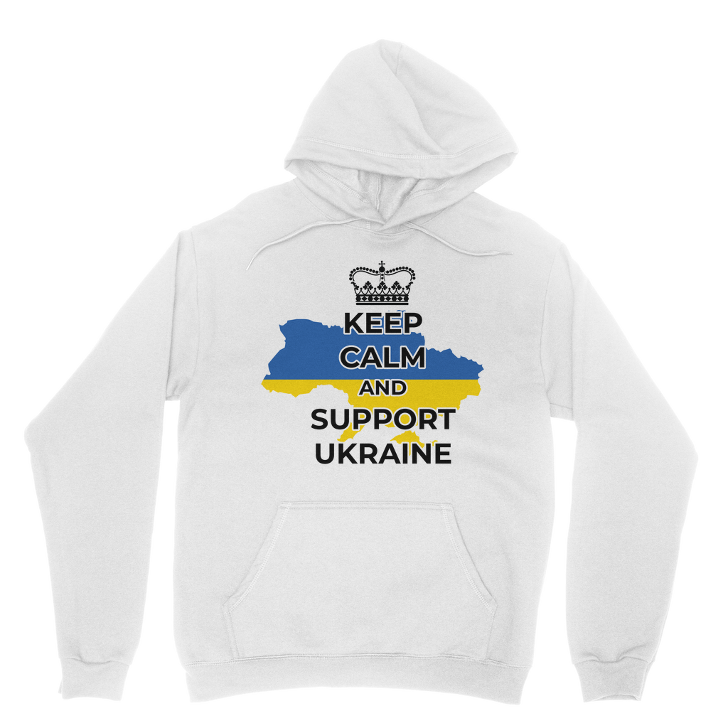 Keep Calm and Support Ukraine Classic Adult Hoodie