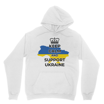 Keep Calm and Support Ukraine Classic Adult Hoodie
