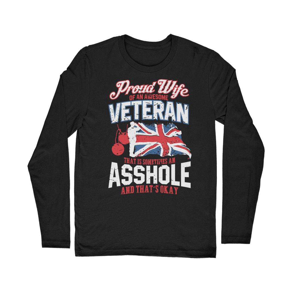 Proud Wife Of An Awesome Veteran Classic Long Sleeve T-Shirt