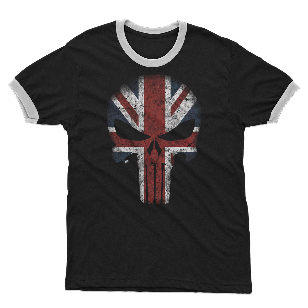 British Punisher Adult Ringer T-Shirt