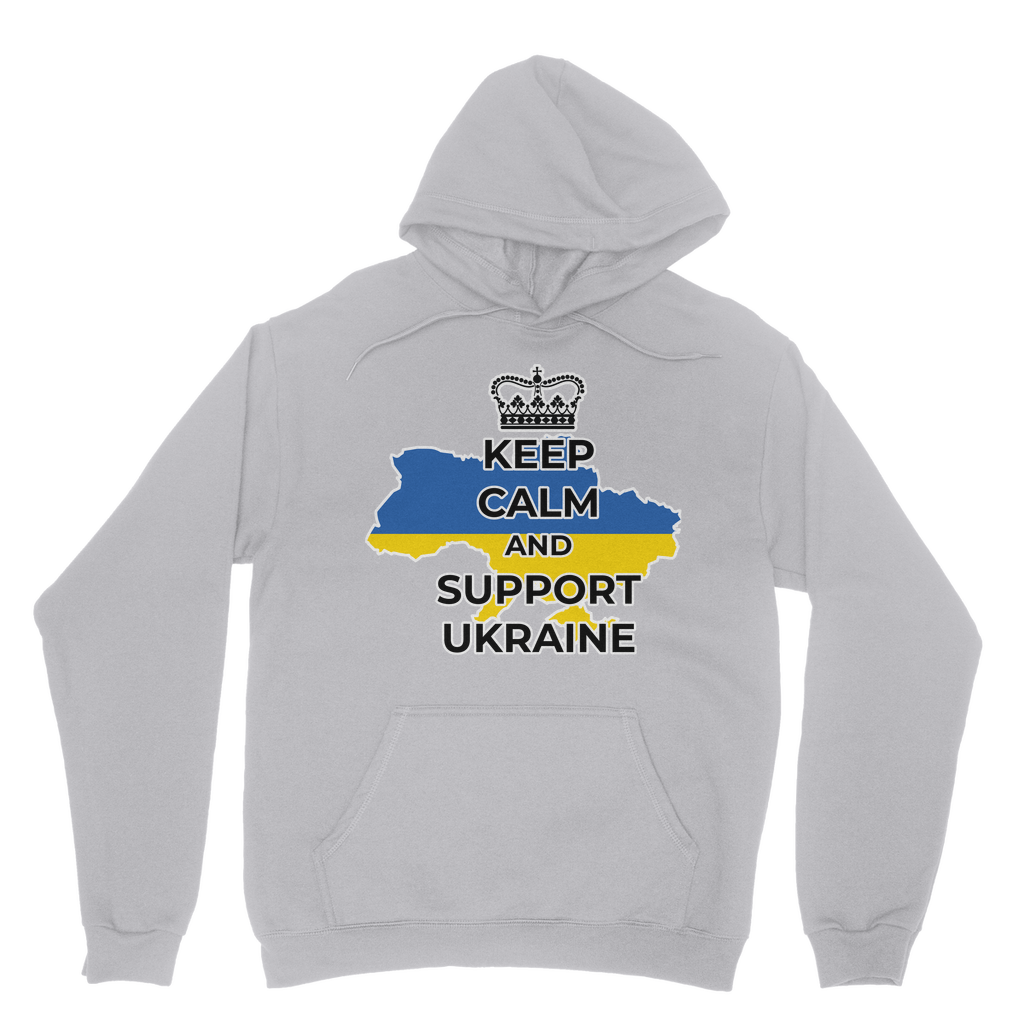 Keep Calm and Support Ukraine Classic Adult Hoodie