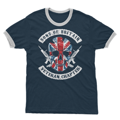 Sons Of Britain - Veteran Chapter Adult Ringer T-Shirt