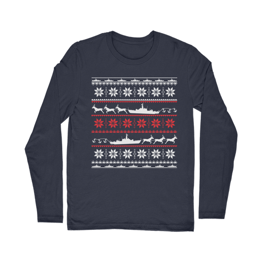 Navy Ship Christmas Classic Long Sleeve T-Shirt
