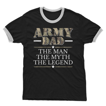 Army Dad - The Man, The Myth, The Legend Adult Ringer T-Shirt
