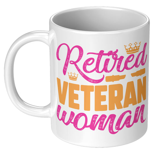 Retired Veteran Women - White 11oz&1lb Mug