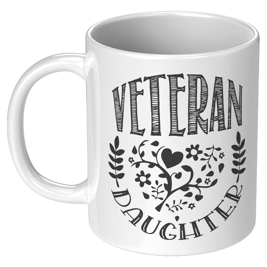 Veteran Daughter - White 11oz&1lb Mug