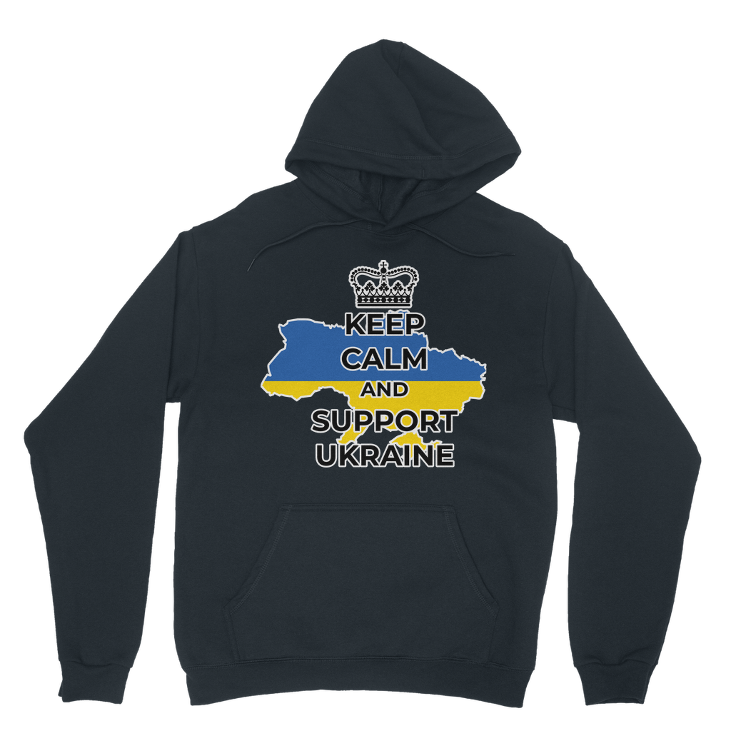 Keep Calm and Support Ukraine Classic Adult Hoodie