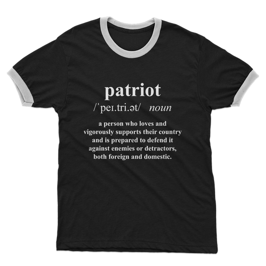 Patriot Dictionary Adult Ringer T-Shirt